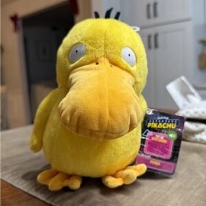 8” talking Psyduck plush toy Pokémon Detective Pikachu licensed Wicked Cool Toys